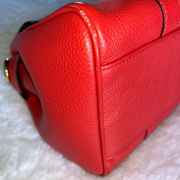 Authentic Mulberry Small Bayswater Red Leather Satchel Handbag - Picture 4 of 16